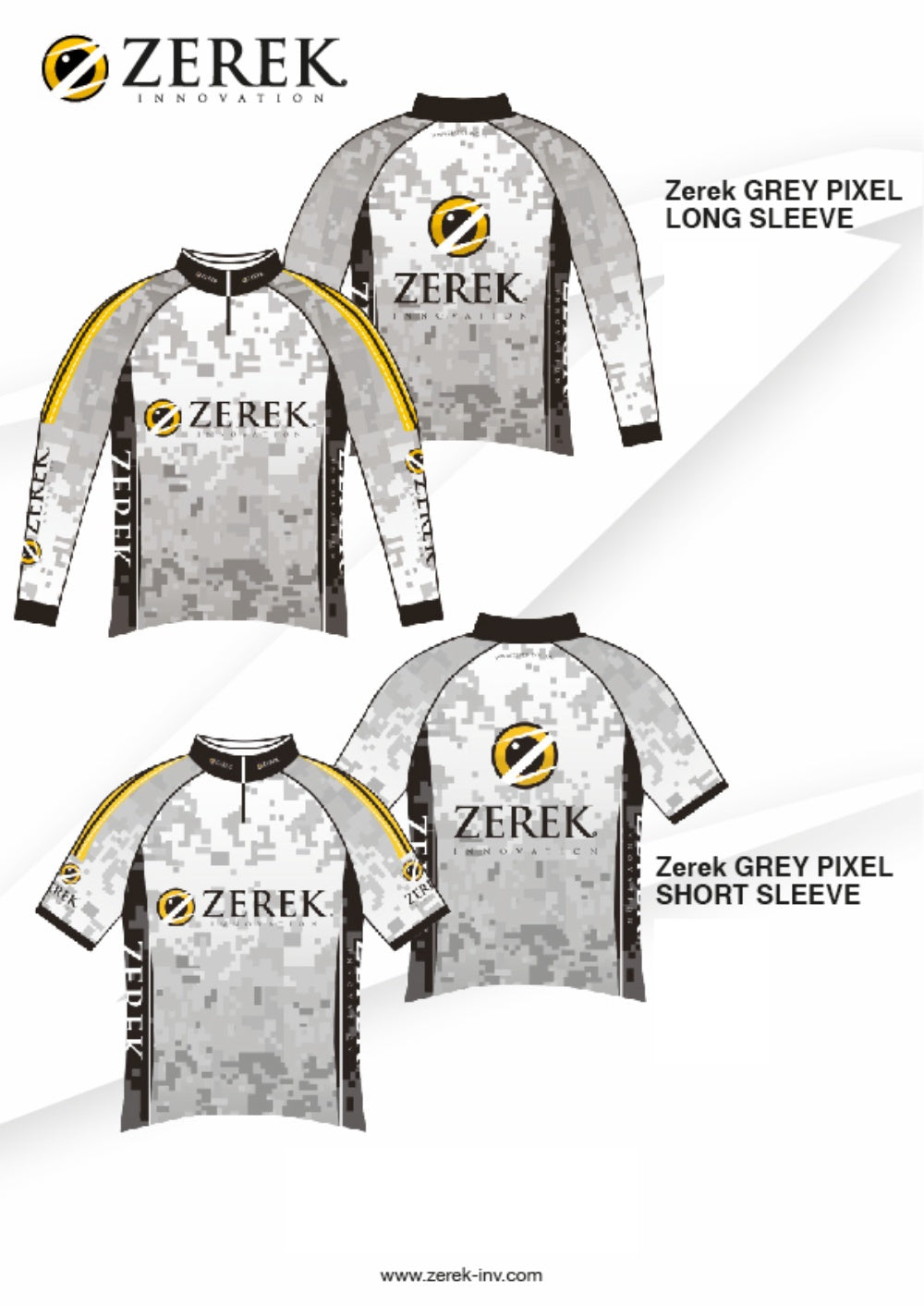 Zerek Grey Pixel Jersey