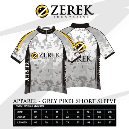 Zerek Grey Pixel Jersey